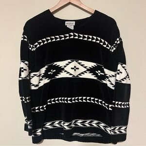 White Stag Black and White Knit Sweater